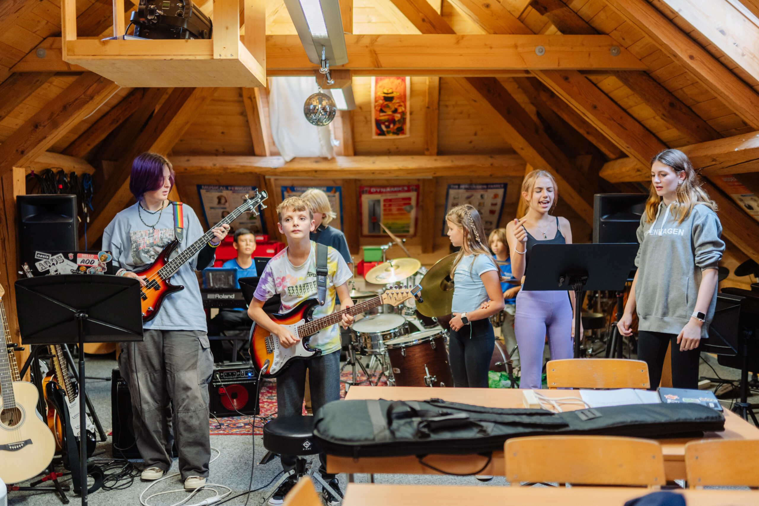 guitar and singing students