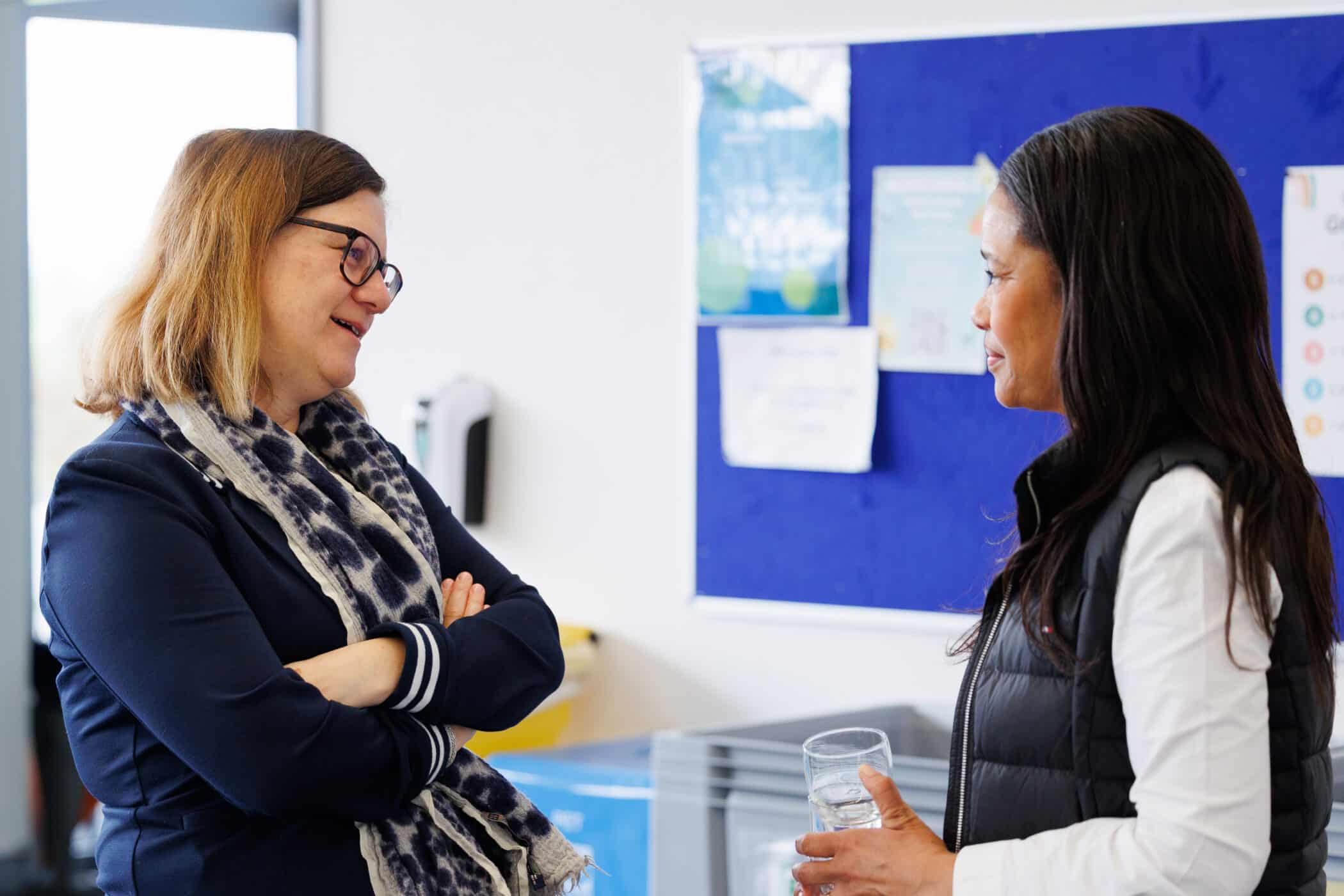nurses chatting