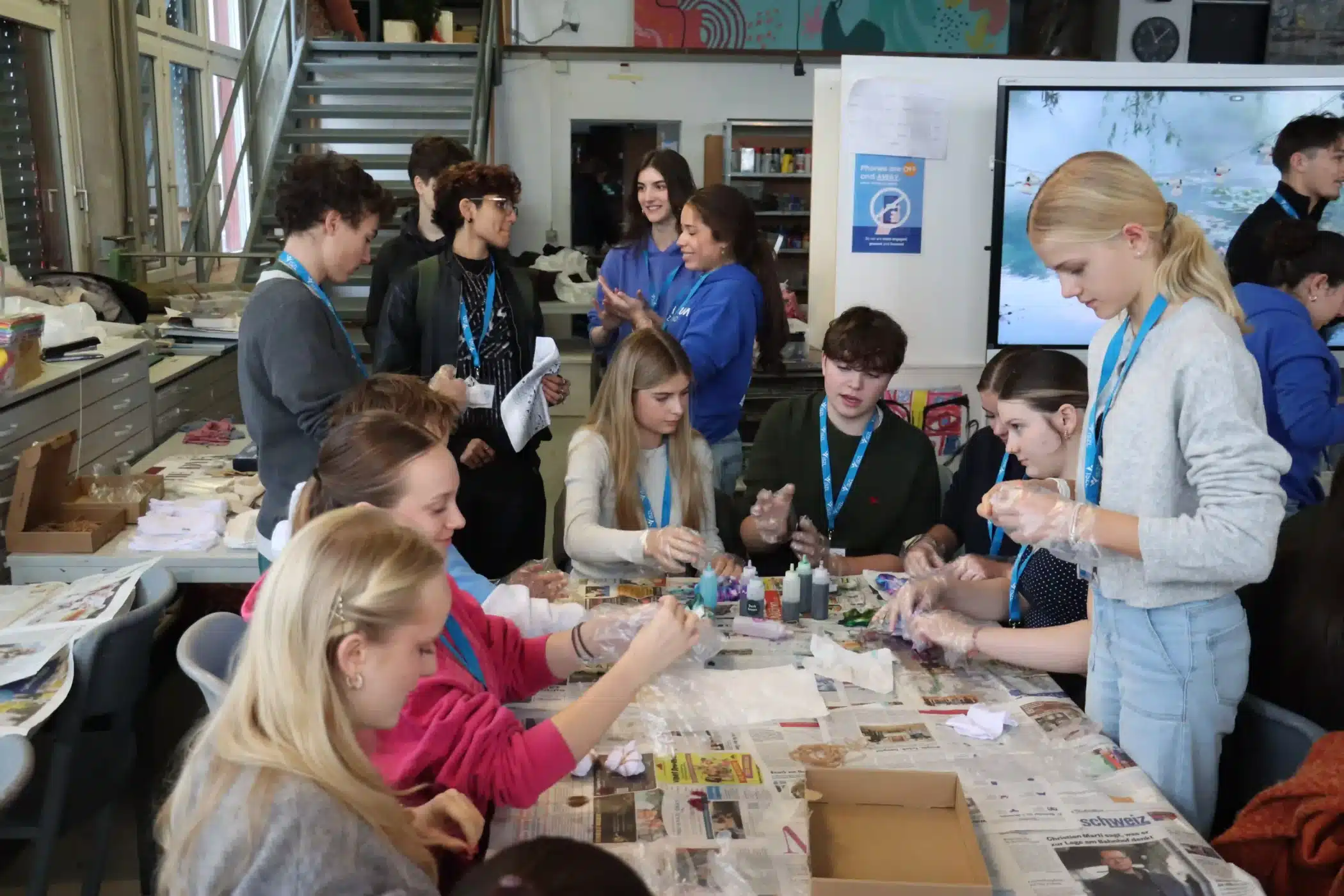 Students actively participating in a workshop session at YFS 2026.