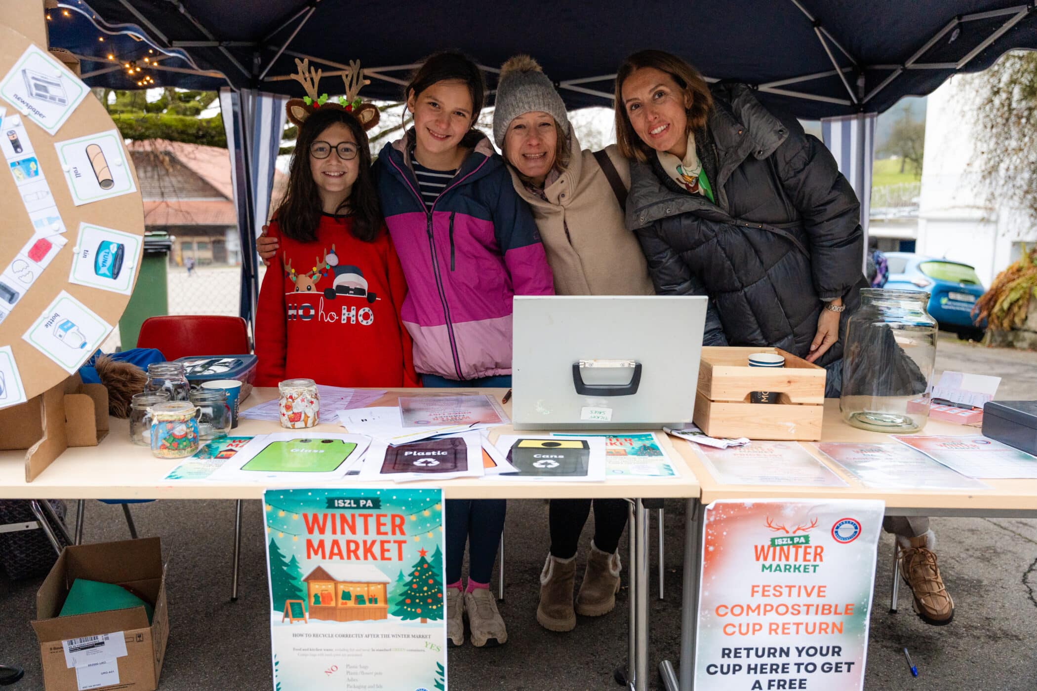 parents helping the pa winter market